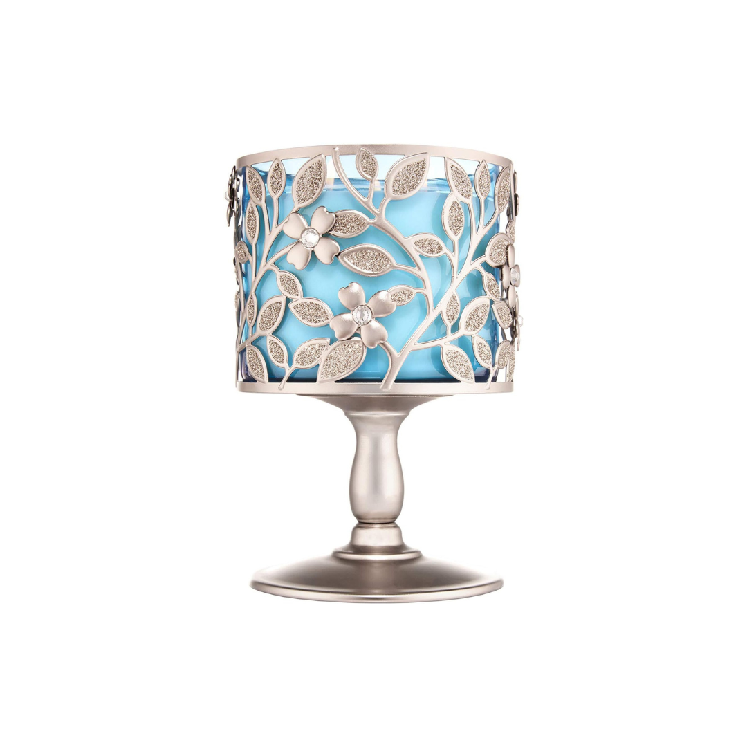 Dogwood Pedestal 3-Wick Candle Holder