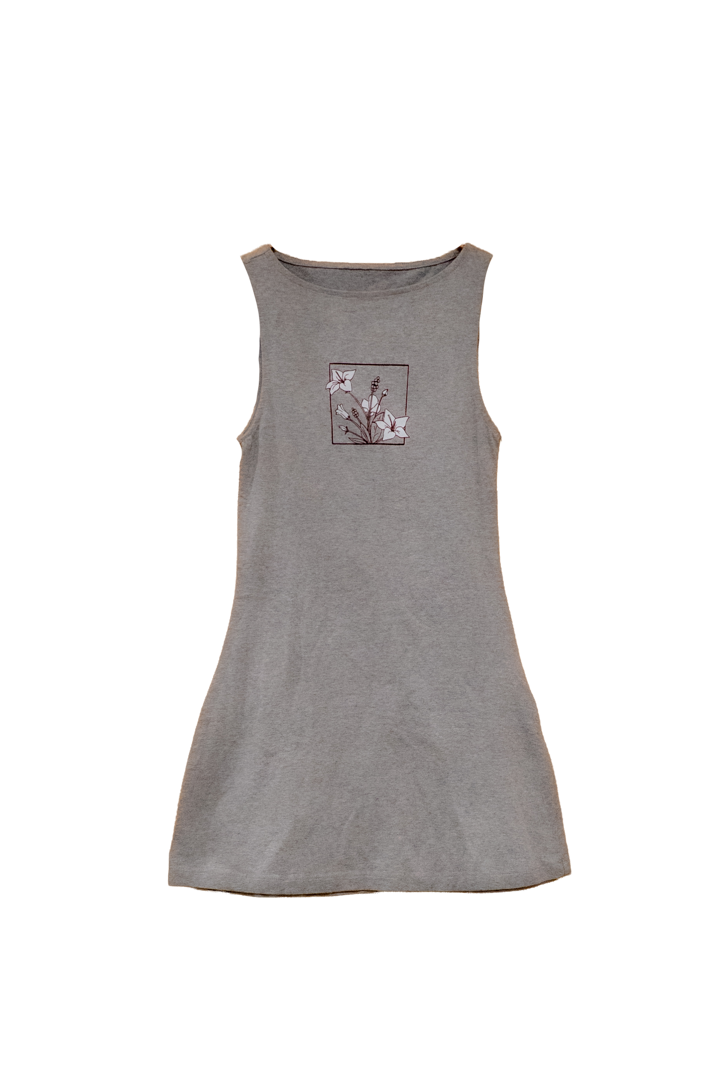 shift dress, gray