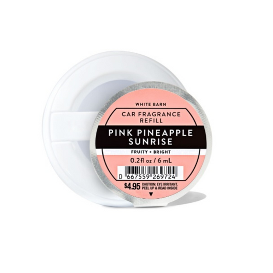 Pink Pineapple Sunrise Car Freshener Disc